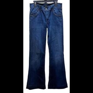 Citizens of Humanity Jeans Sutton Boot Cut Low‎ Rise Dark Wash Full Leg Sz 27